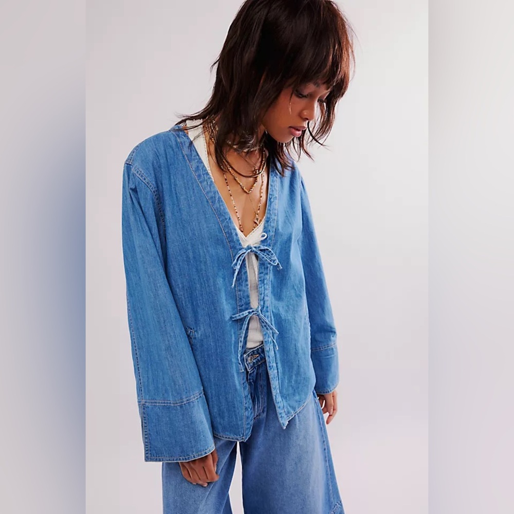 NWT Free People Tie Front Jacket